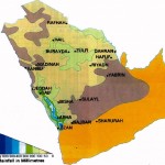 Distributia precipitatiilor in Peninsula Arabia