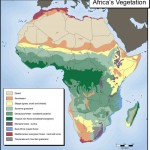 Harta vegetatiei in Africa