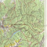 Harta turistica a Muntilor Fagars- Zona turistica Negoiu