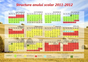 Calendar Scolar 2011-2012