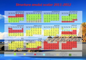 Calendar Scolar 2011-2012