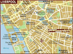 Harta orasului Liverpool
