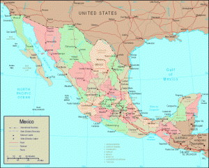 Harta politica a Mexicului
