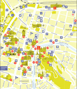 Harta turistica a orasului Ljubljana