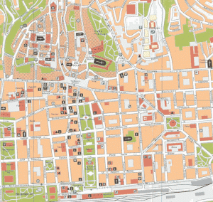 Harta turistica a orasului Zagreb