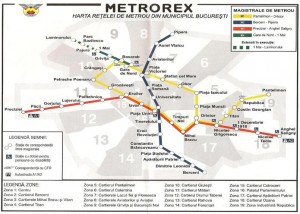 Harta metrou Bucuresti