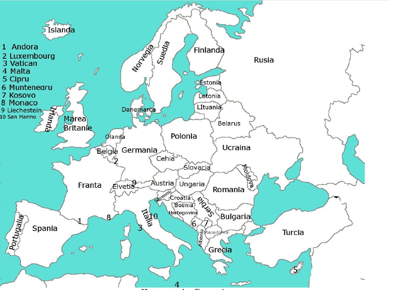 Harta Muta A Europei Profu De Geogra