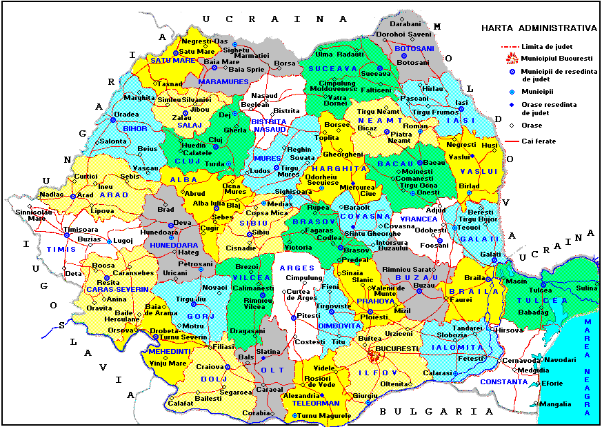 Judetele Romania