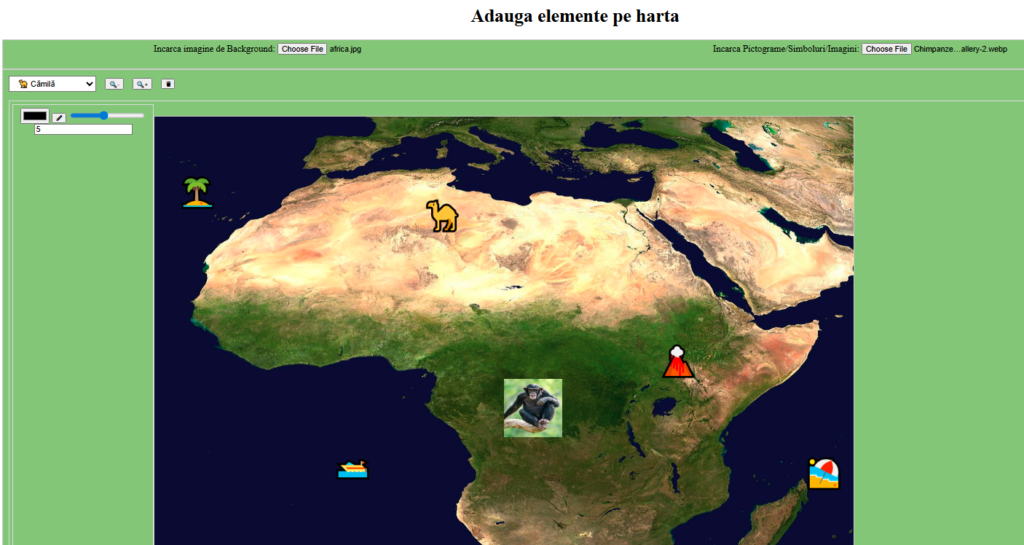 Joc geografie Construieste harta interactiv