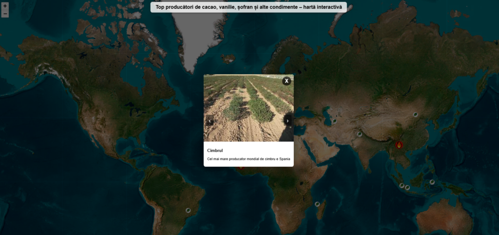 Joc geografie Harta Interactiva Mirodenii