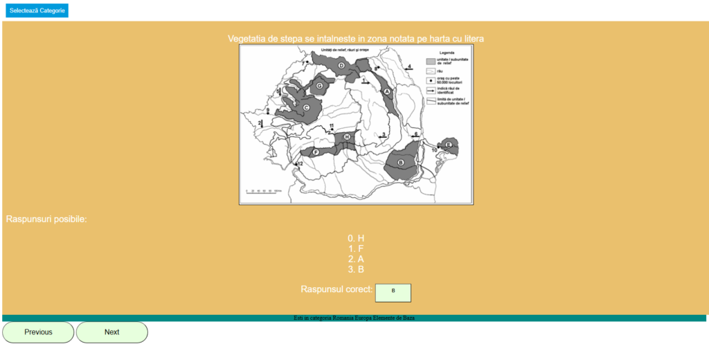        Joc geografie Exploreaza Romania Interactiv
