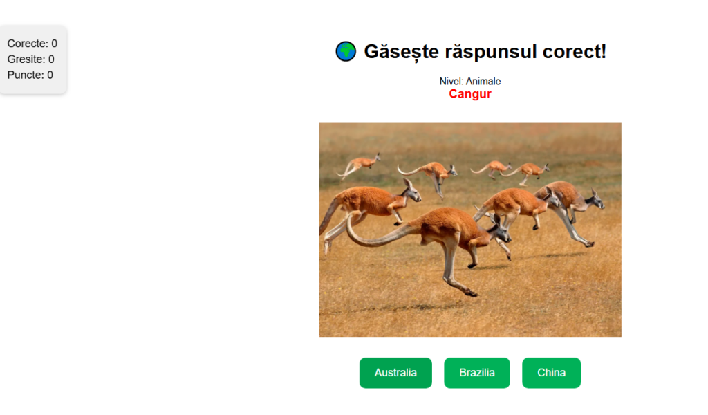        Joc geografie quizz Micul Explorator
