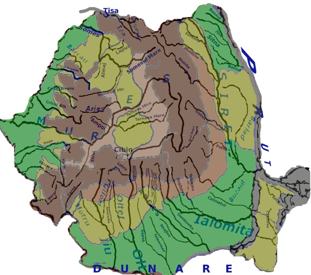 Harta Rauri Romania Bac