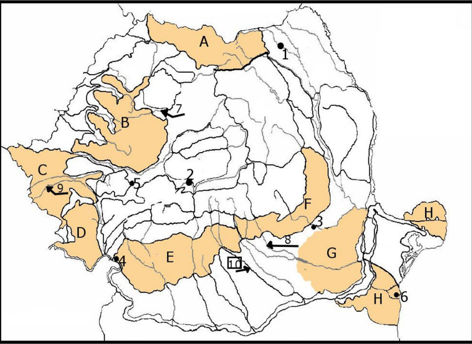 Test Geografie Romania Bac harta muta