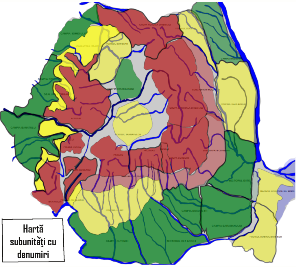 Harta Bac Subunitati Romania
